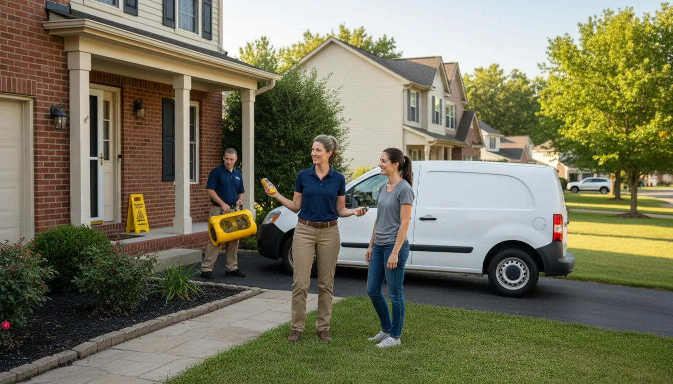 Residential water damage restoration in Como, CO